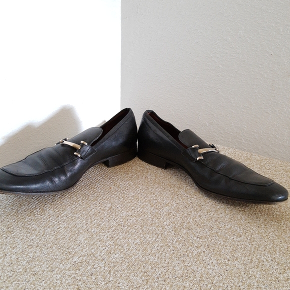 Gucci Black Leather Dress Bit Loafers - Picture 3 of 8